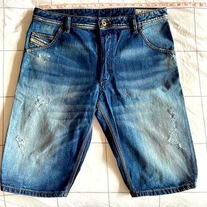 Diesel industry Indigo denim shorts🤤🩳 33x23